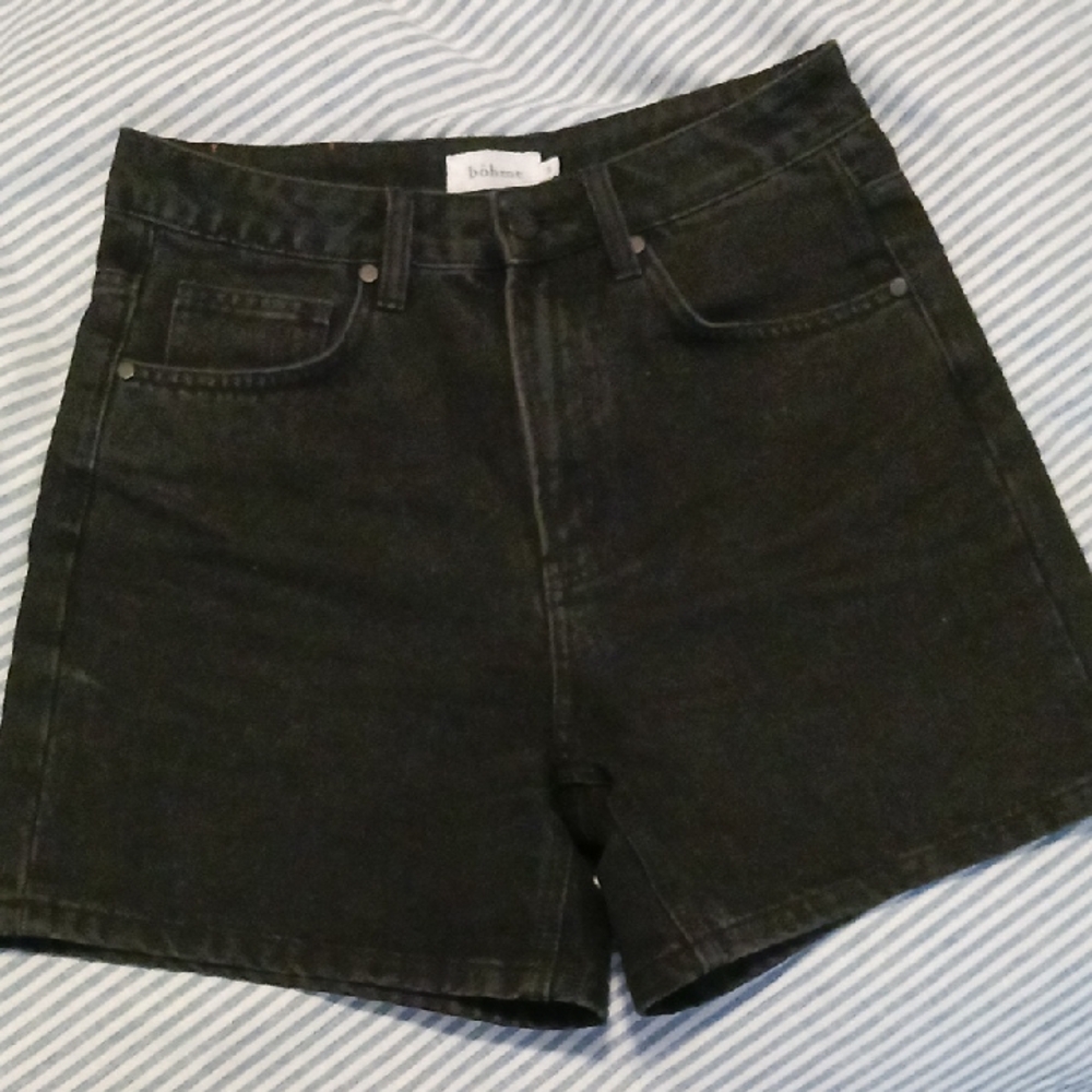 Bohme Black Jean Shorts